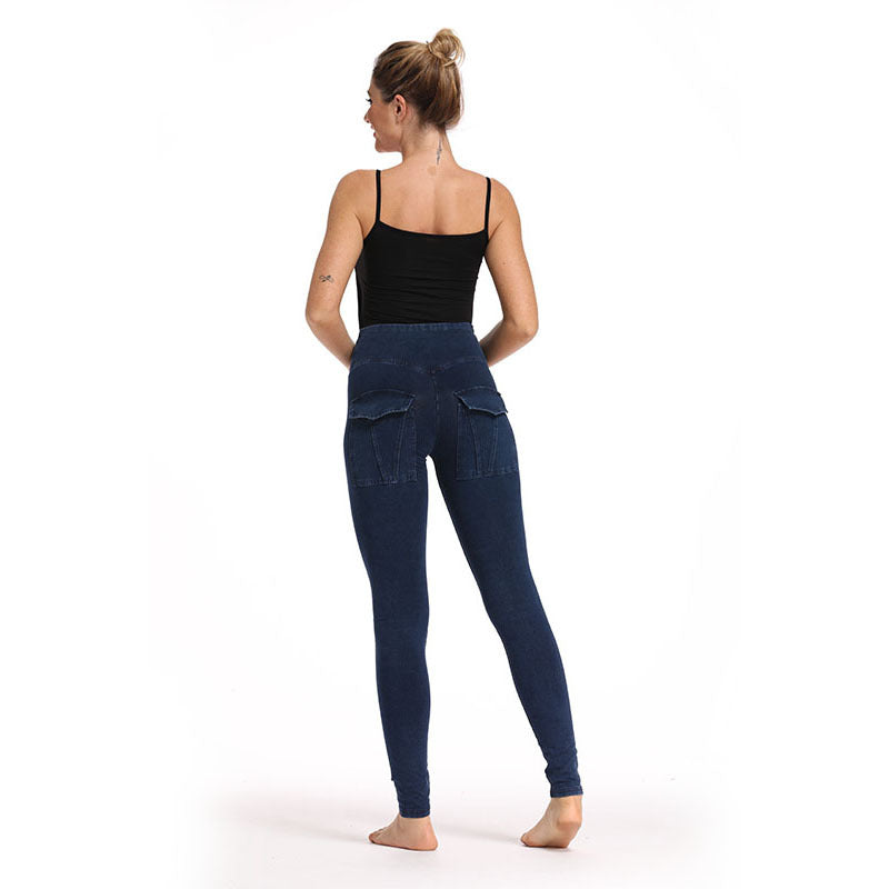 High Waist Elastic Comfortable Denim
