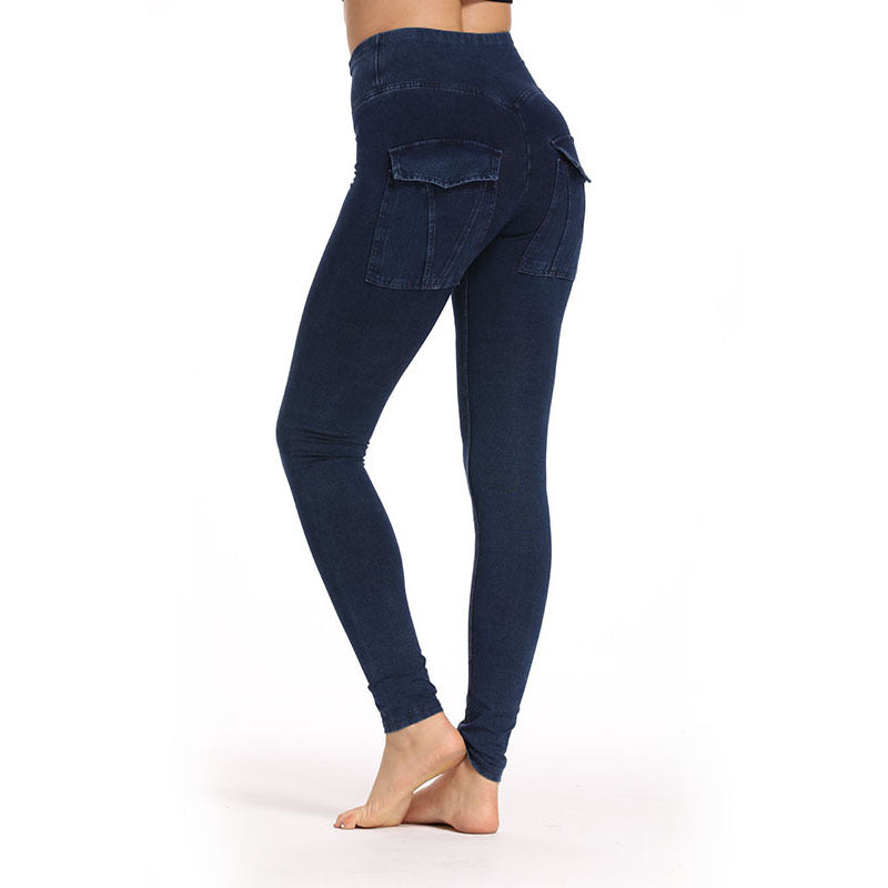 High Waist Elastic Comfortable Denim