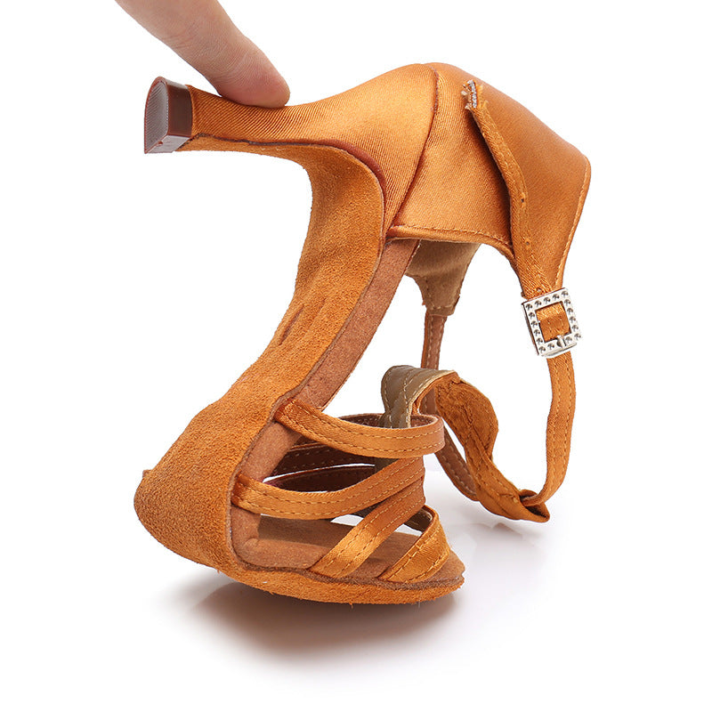 Twisted T-bar Women's High-heeled Latin Dance
