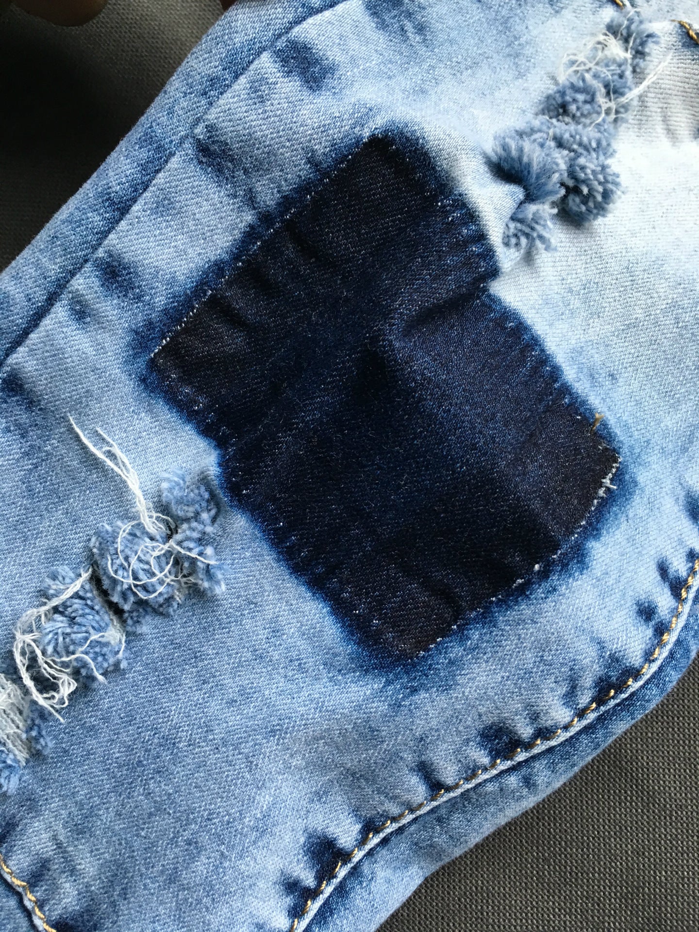 Trendy Patchwork Denim