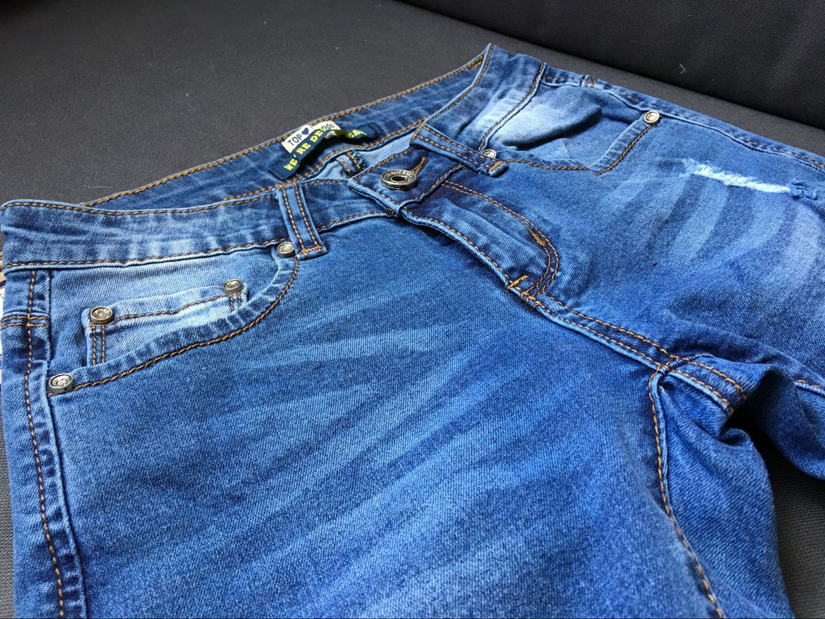 Low-waisted slim-fit stretch Jeans