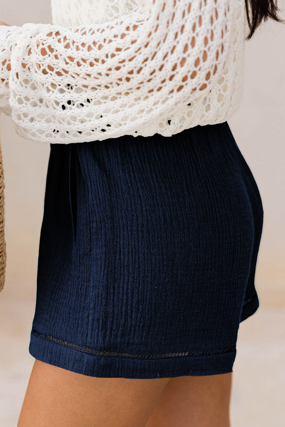 Cotton Gauze Paperbag Shorts