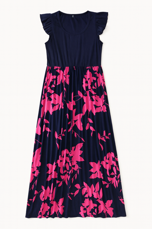 Flying Sleeves Maxi Dress