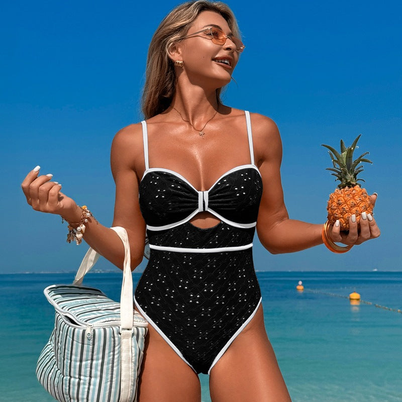 Eyelet One Piece Swimsuit