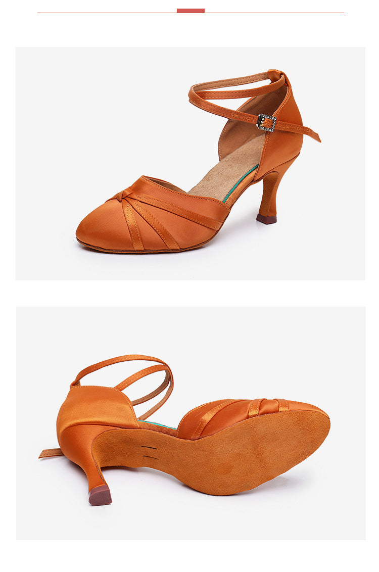 Modern Rhinestone Indoor Solid Color Dance Shoes