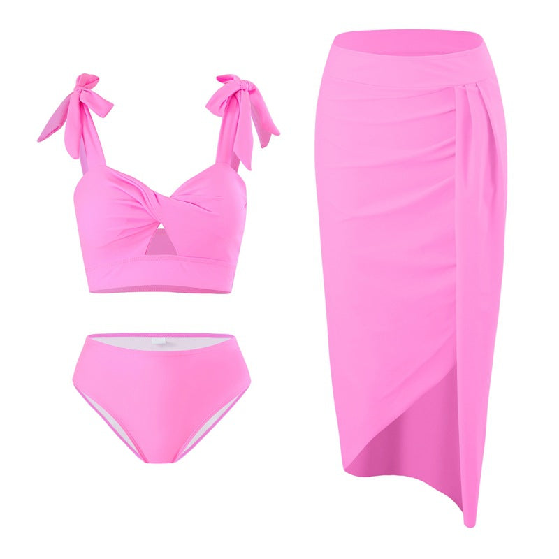 Three-piece Wrapped Swimsuit