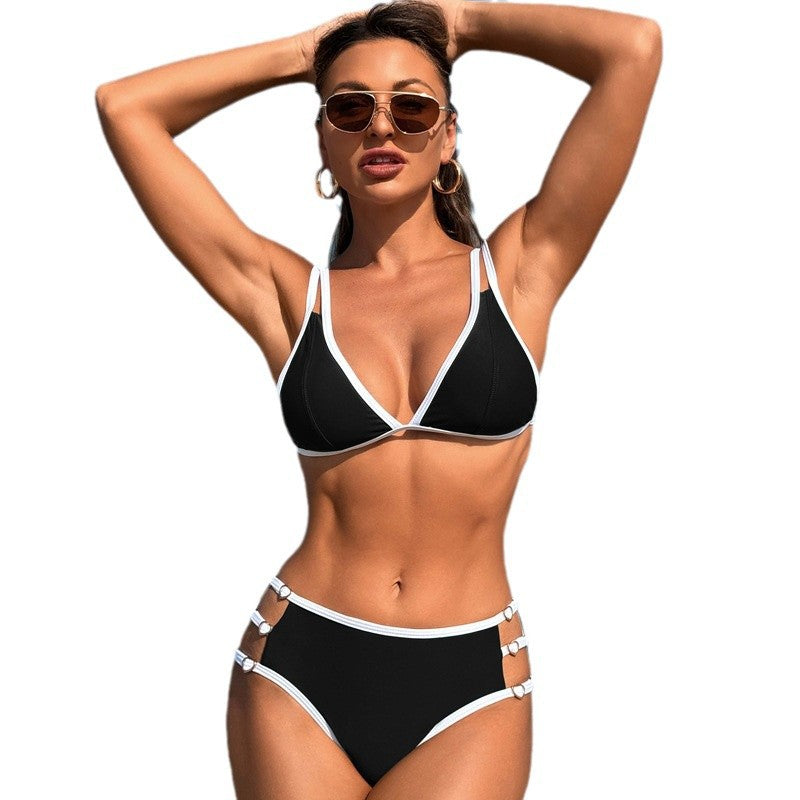 Fashion Buckle Detail Bikini