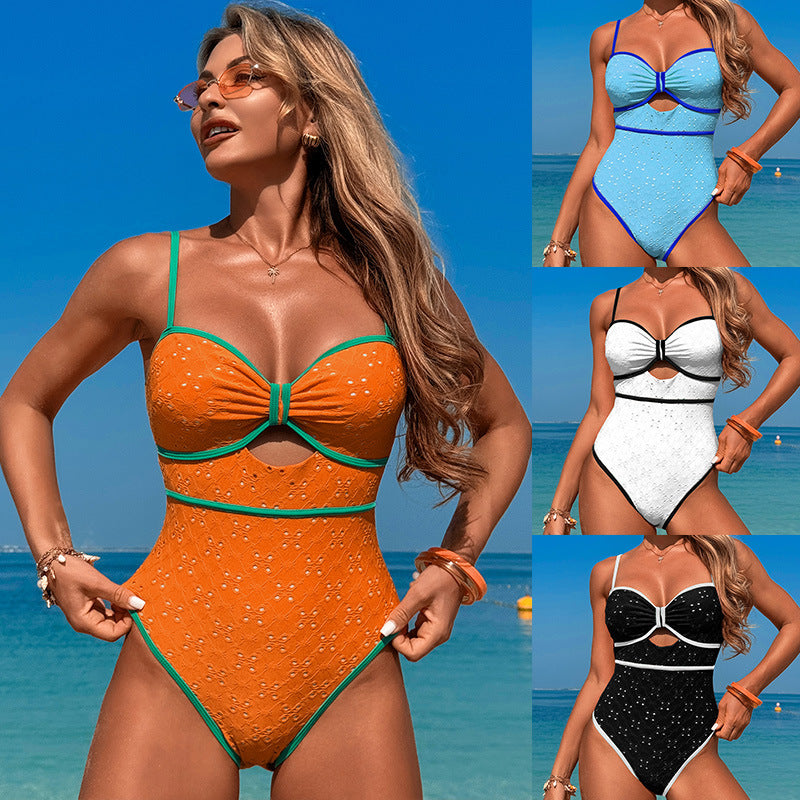 Eyelet One Piece Swimsuit