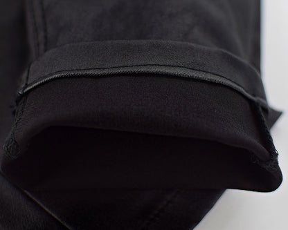 PU Denim Peach Hip Pants