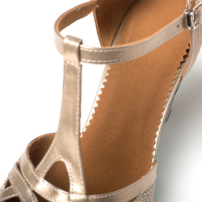 Metallic Indoor Professional Latin Dance Shoes