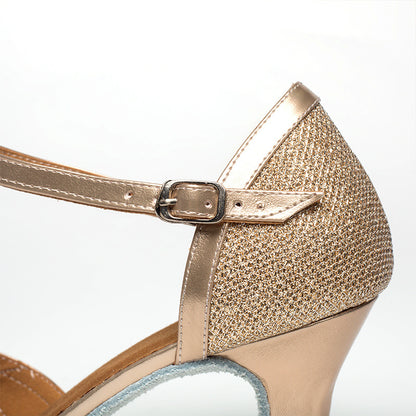 Metallic Indoor Professional Latin Dance Shoes