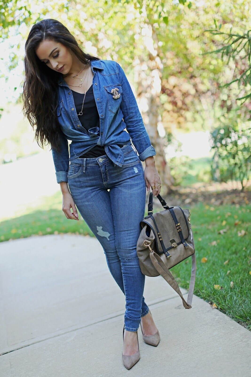Low-waisted slim-fit stretch Jeans