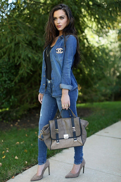 Low-waisted slim-fit stretch Jeans