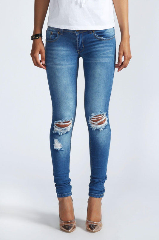 Stretch Low-Rise Jeans