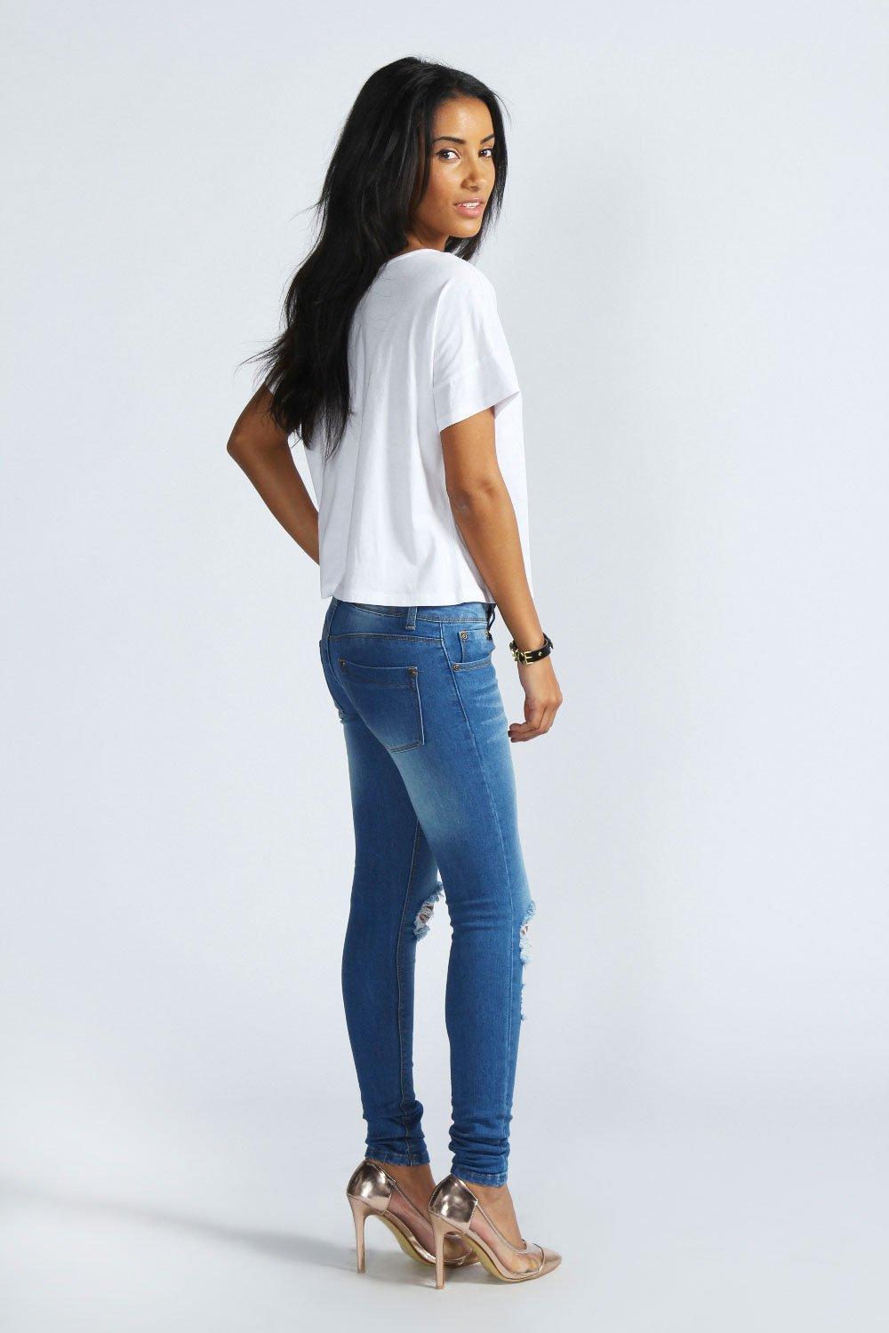 Stretch Low-Rise Jeans