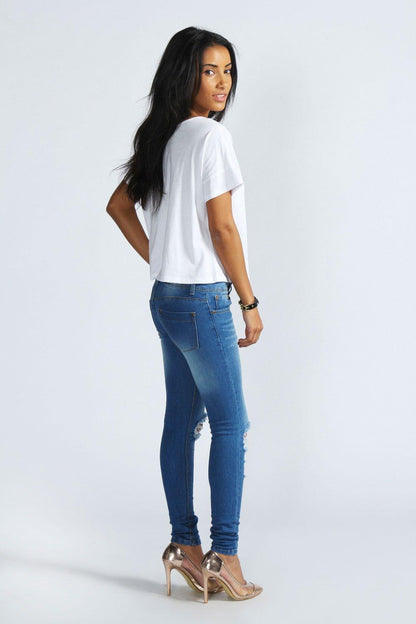 Stretch Low-Rise Jeans