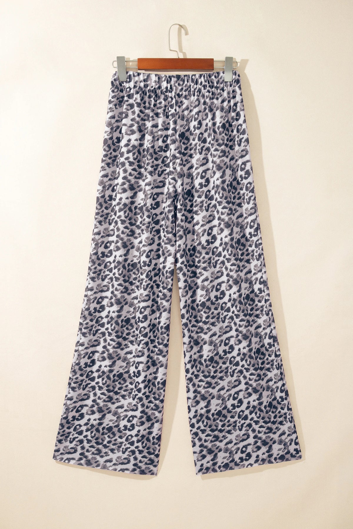 Multicolour Leopard Print Wide Leg Full Length Pants