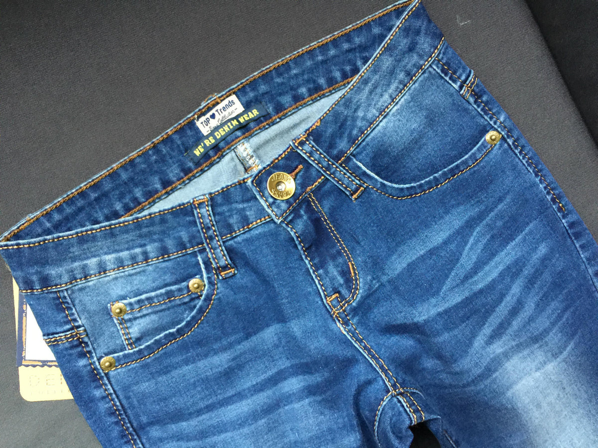 Stretch Low-Rise Jeans