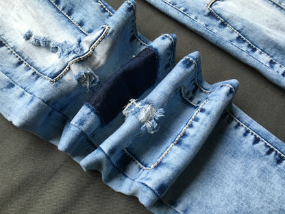 Trendy Patchwork Denim