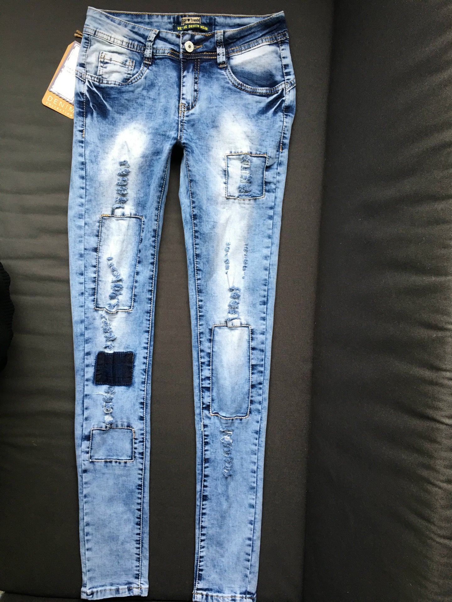 Trendy Patchwork Denim