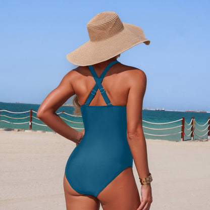 Laser Cut Detail swimsuit