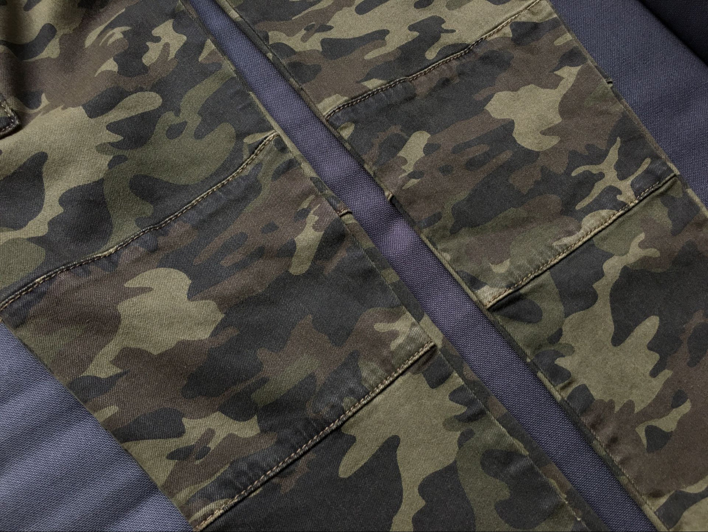 Middle Waist Elastic Slim Camouflage Pants