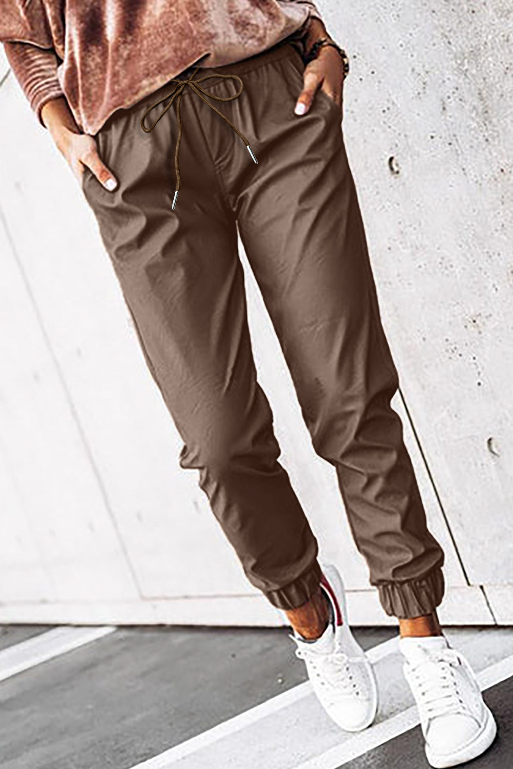 Tie waist jogger best sale pants