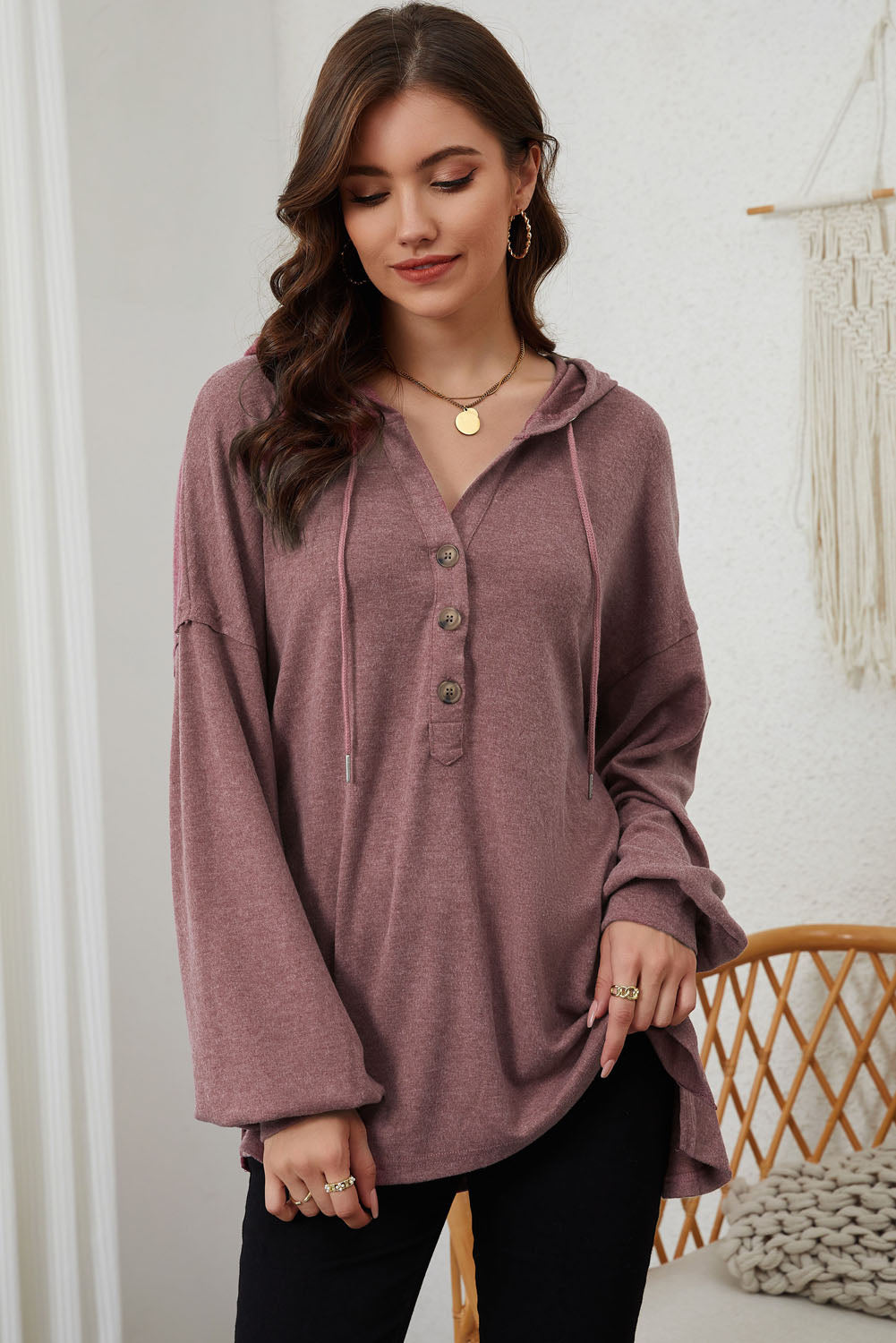 High and Low Hem Hoodie