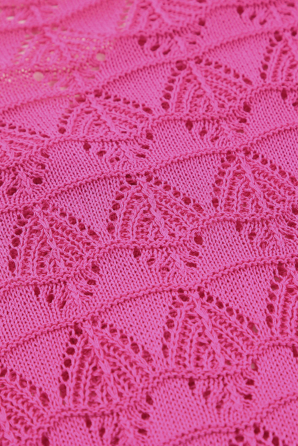Lightweight Buttoned Front Crochet Cardigan