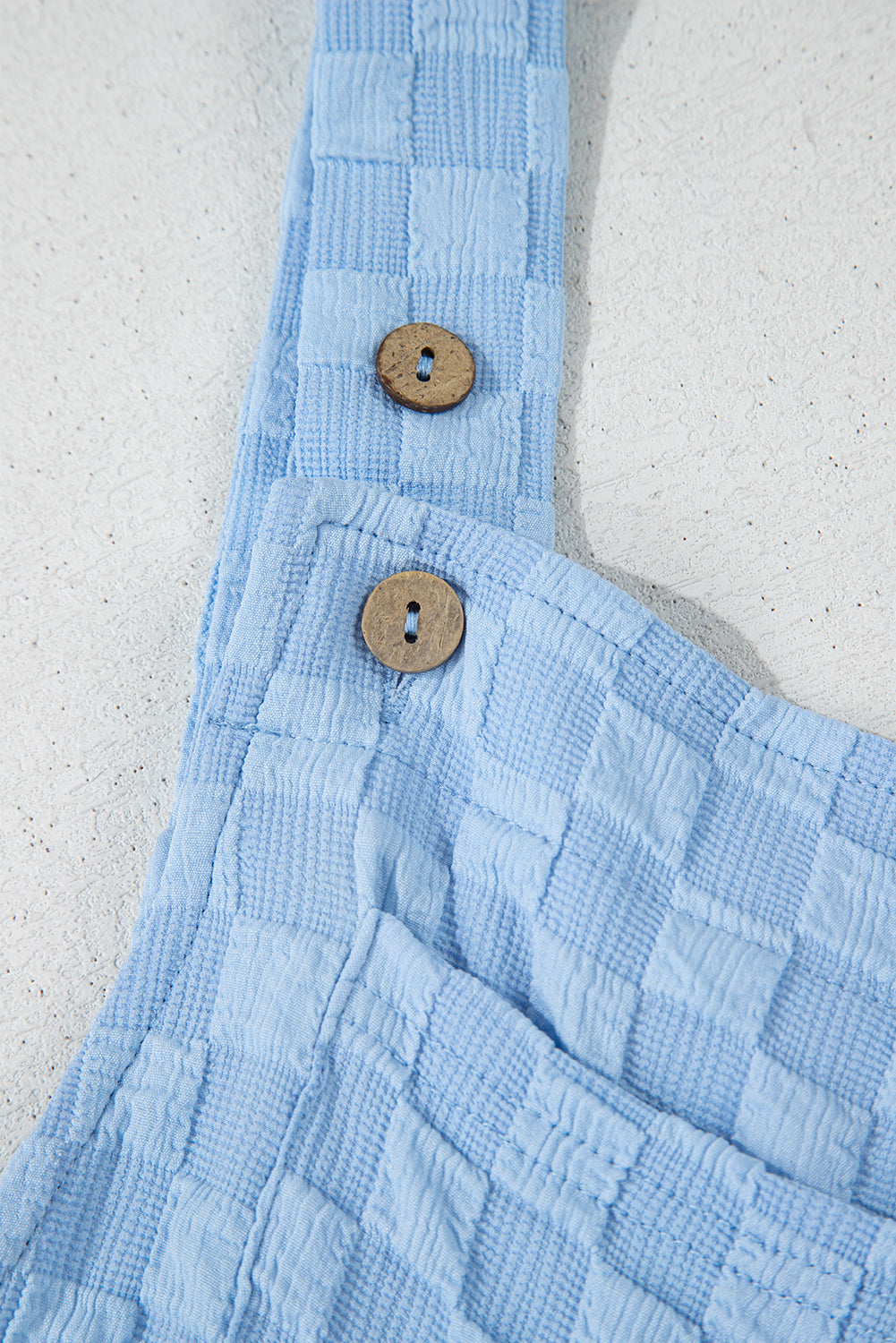 Checkered Pocketed High Waist Wide Leg Overall