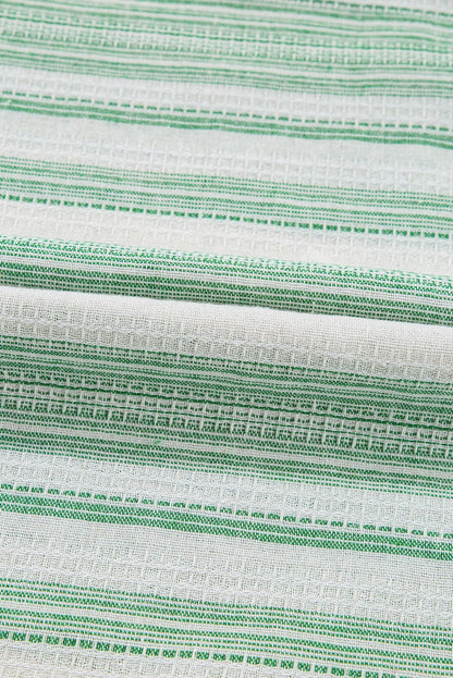 Breathable Gauze Half Button Short Sleeve Casual Blouse