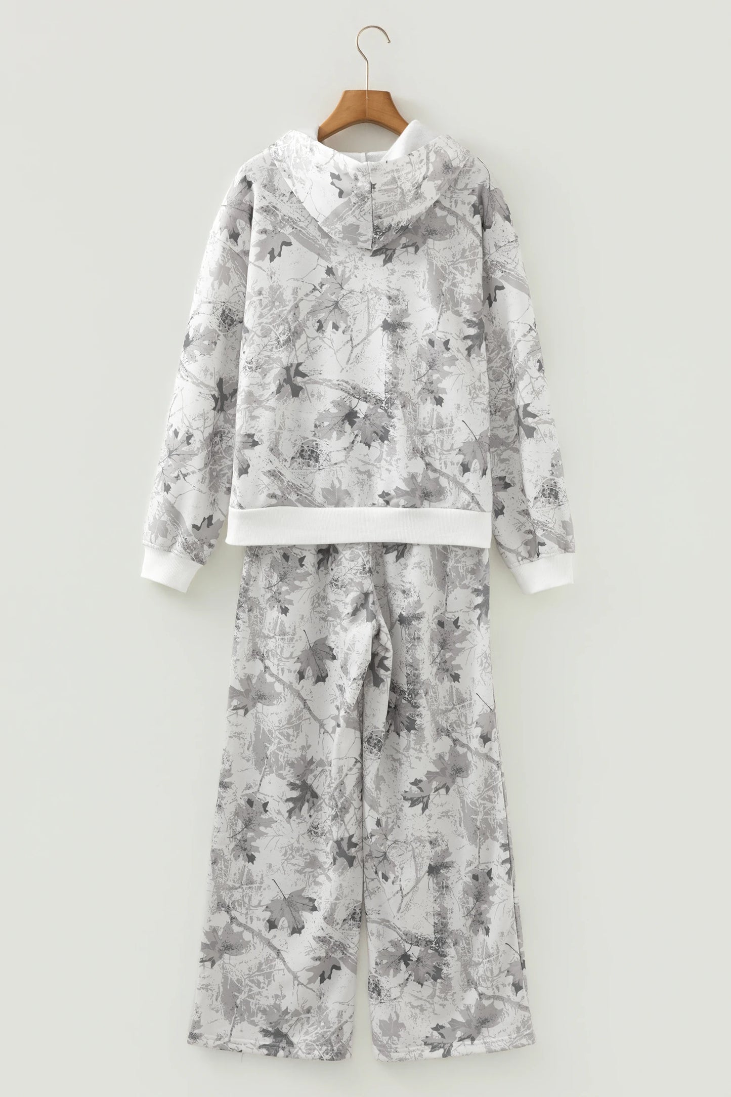 Light Grey Light Woodland Camo Classic Hoodie and Sweatpants Set