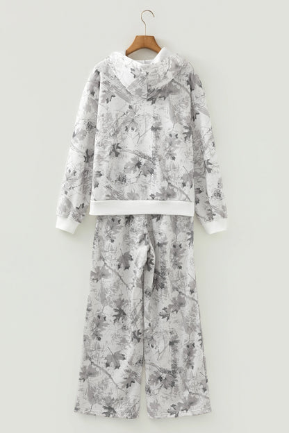 Light Grey Light Woodland Camo Classic Hoodie and Sweatpants Set