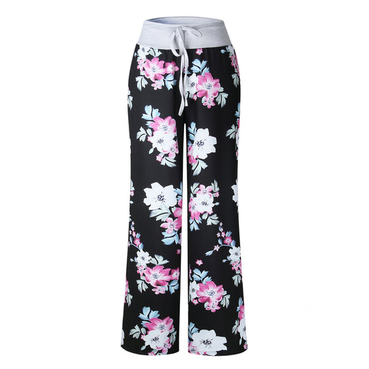 Pink Floral Happy Pants