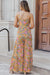 Sky Blue Adjustable Straps Floral Tiered Wide Leg Jumpsuit