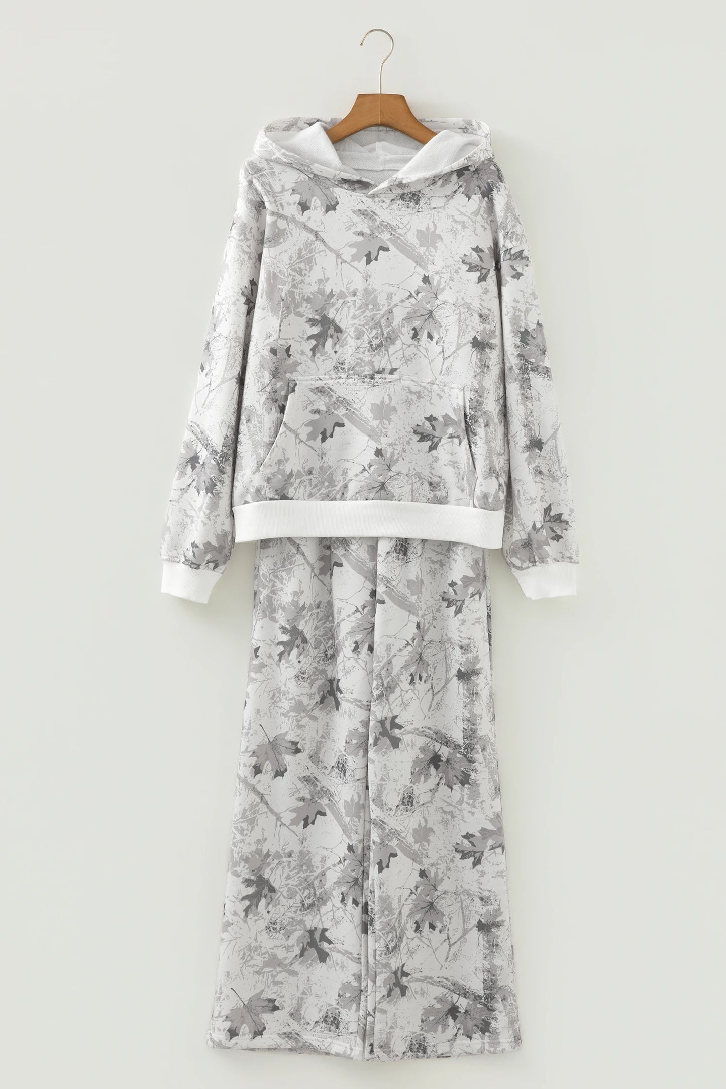 Light Grey Light Woodland Camo Classic Hoodie and Sweatpants Set