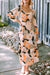 Tie Waist Puff Sleeve Bold Floral Maxi Dress