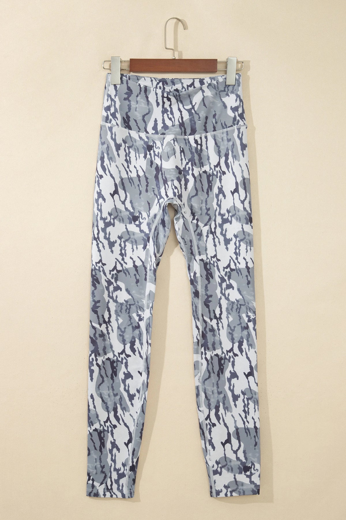 Multicolour Camouflage Pattern High Waist Leggings