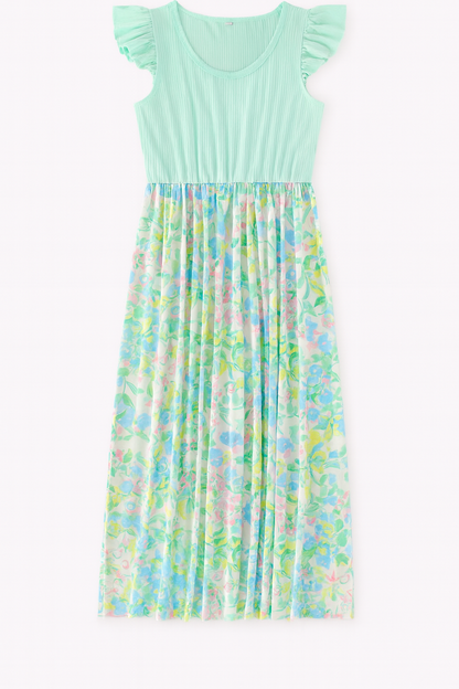 Flying Sleeves Maxi Dress