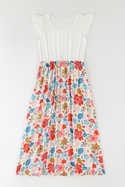 Flying Sleeves Maxi Dress