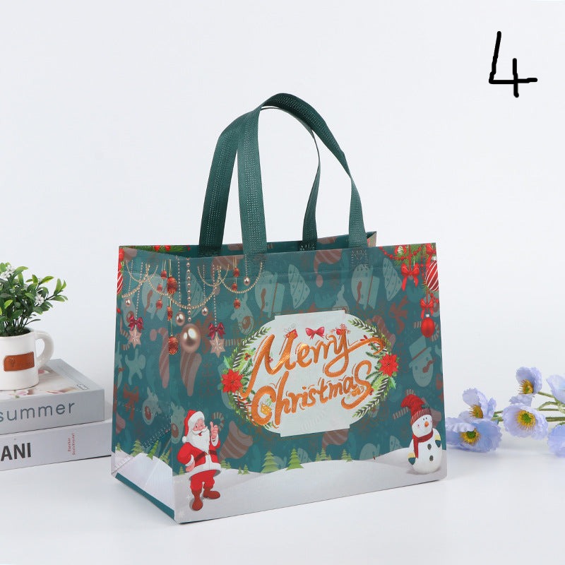 1pc Non-woven Christmas Themed Shopping Bag