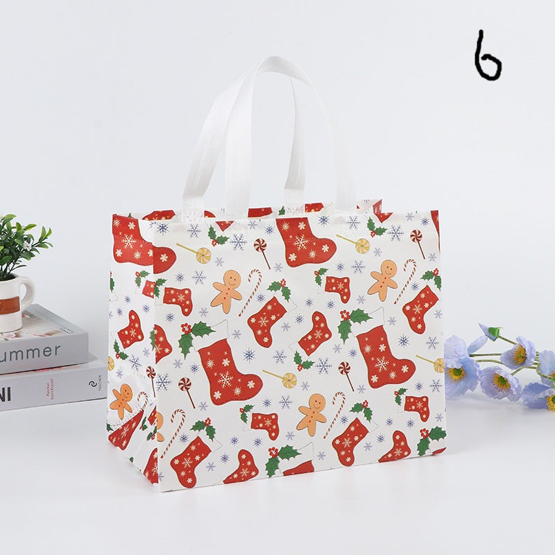 1pc Non-woven Christmas Themed Shopping Bag