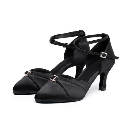 Silk diamond buckle Dance Shoes