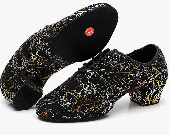 Lightning Metallic women's Latin dance shoes