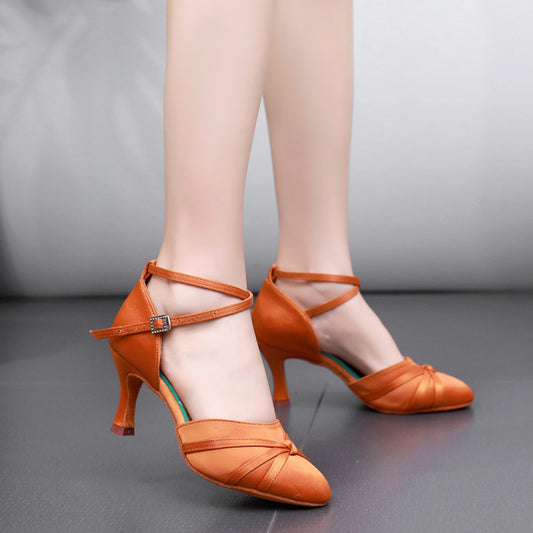 Modern Rhinestone Indoor Solid Color Dance Shoes
