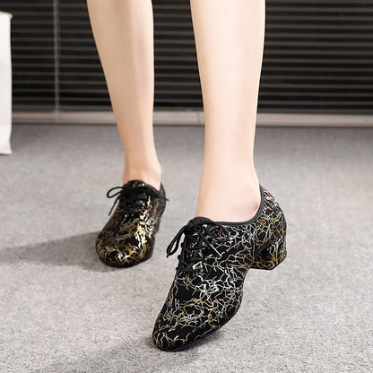 Lightning Metallic women's Latin dance shoes