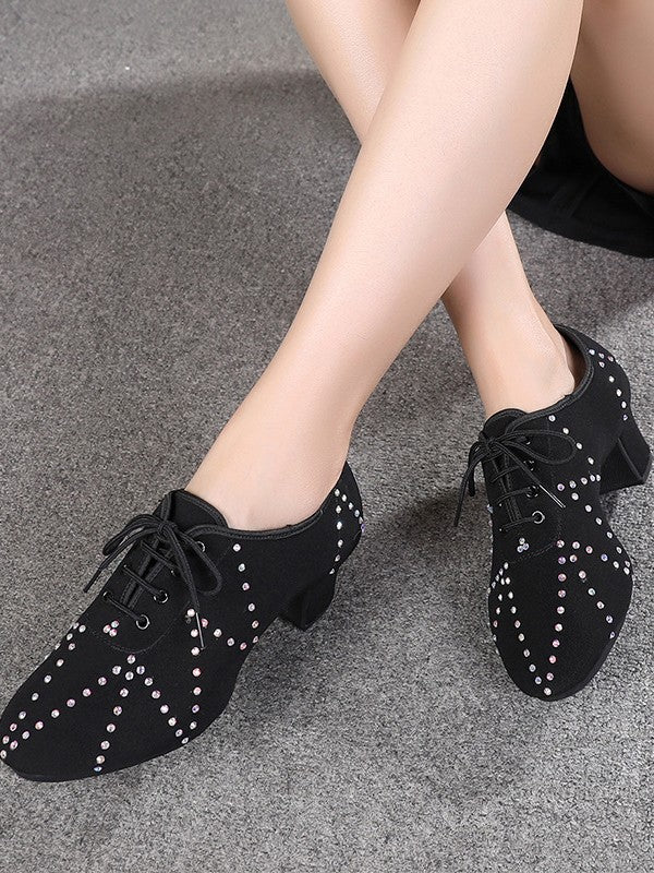 Rhinestone Star women's Latin dance shoes