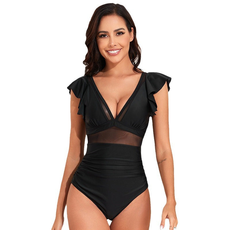 New nylon one-piece swimsuit