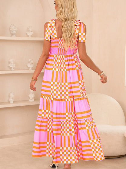 Gingham Maxi Dress
