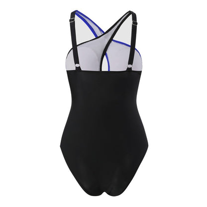 Contrast Color one-piece Swimsuit